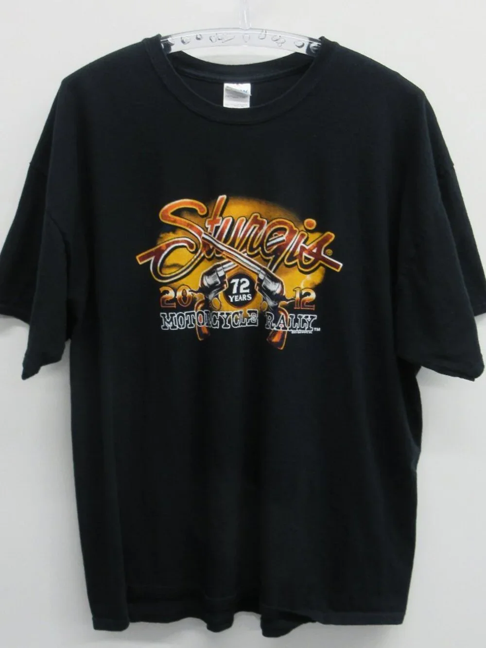 STURGIS T-SHIRT MENS 2XL BLACK SHORT SLEEVE BLACK HILLS BIKER MOTORCYCLE RALLY
